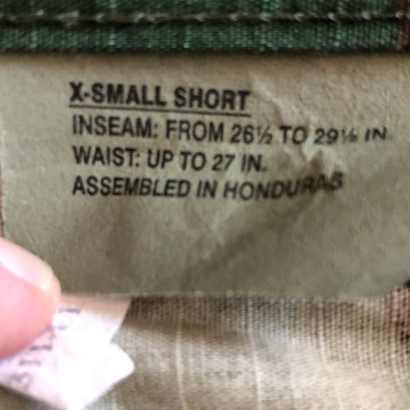 Tru-Spec camouflage army pants x-small short - Picture 3 of 4